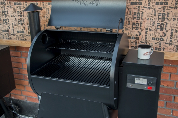 front open trager 575 pro grill pellet